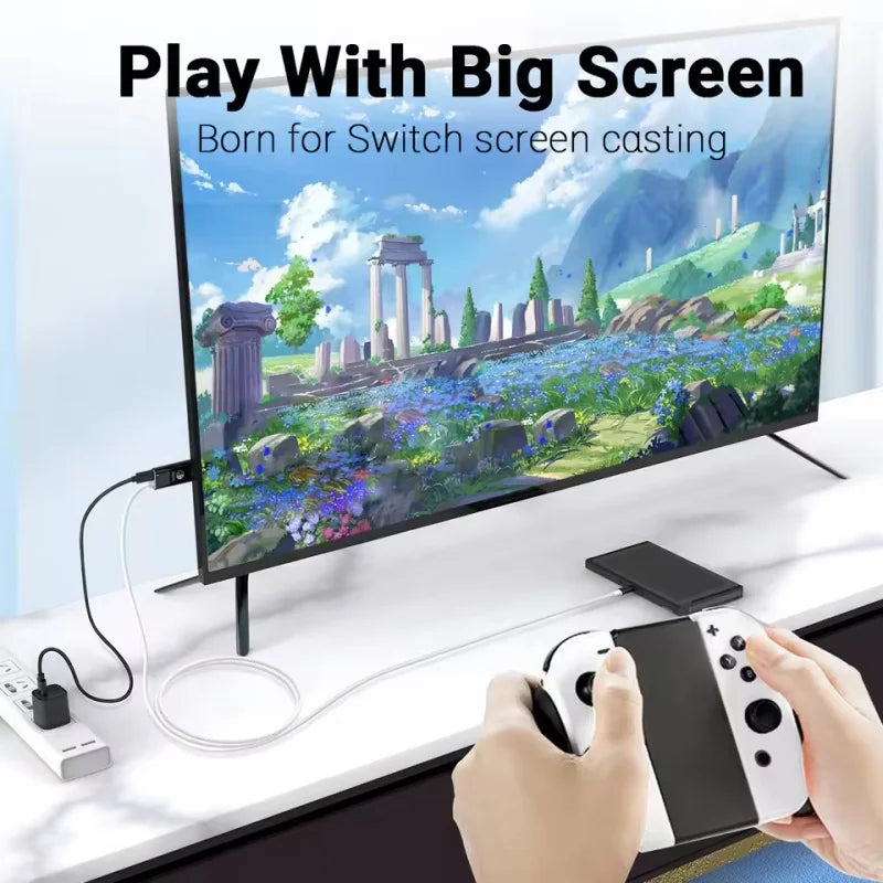 Docking Station for Nintendo Switch 2 4K 60Hz TYPE-C Hub wit