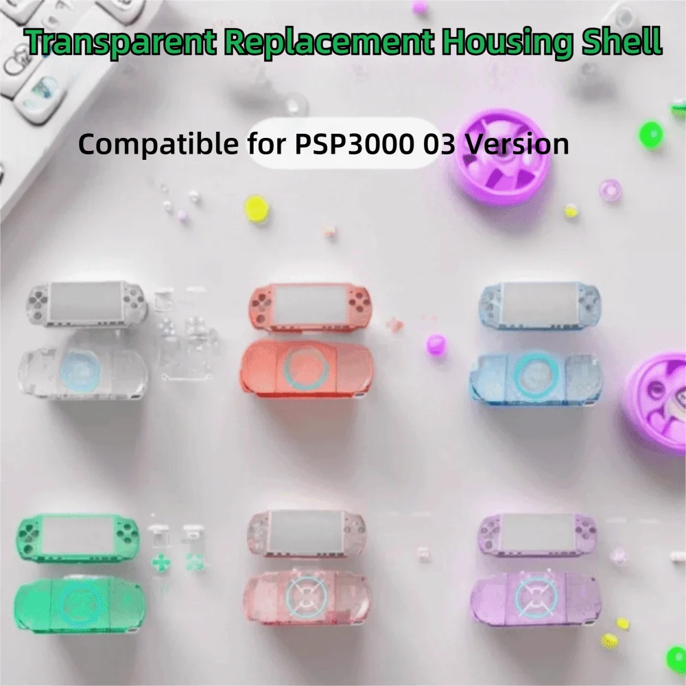 Transparent Full Cover Protective Case Kit Full Set With Scr