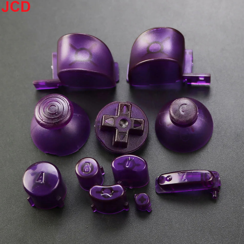 JCD 1Set Full Set L R ABXY Z Keypads Buttons With 3D Thumbsticks Caps For GameCube For NGC D Pads Power ON OFF Buttons Replace