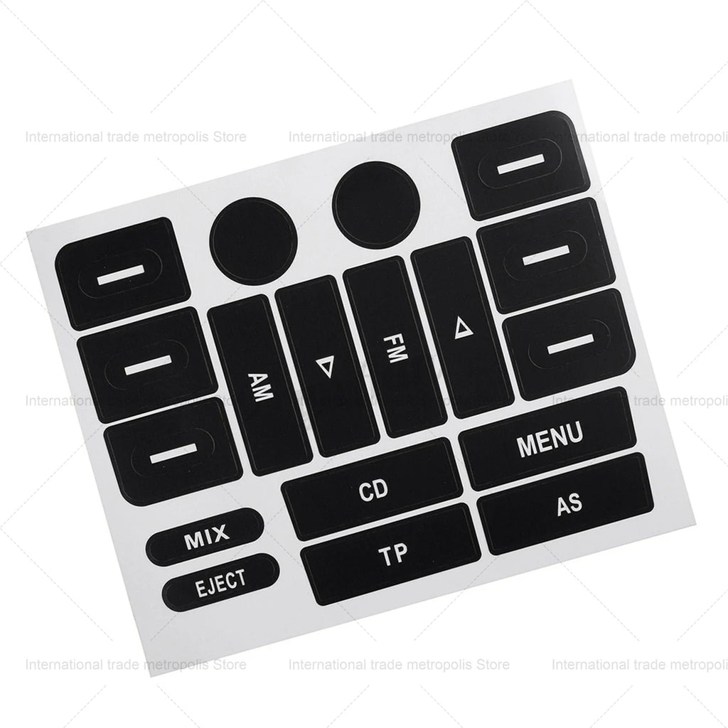 Radio Button Repair Sticker Decals Car FM Radio Button Repai