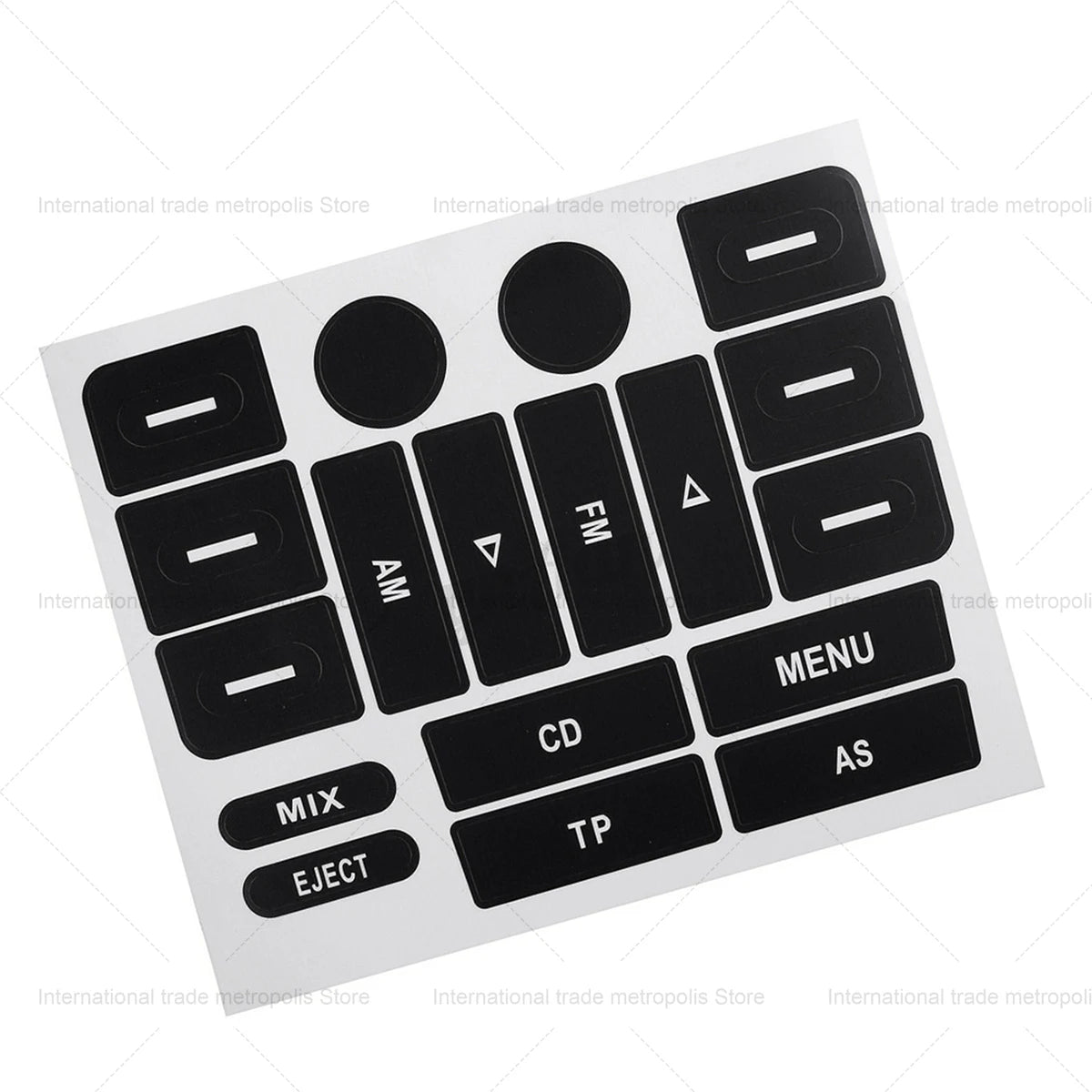 Radio Button Repair Sticker Decals Car FM Radio Button Repai