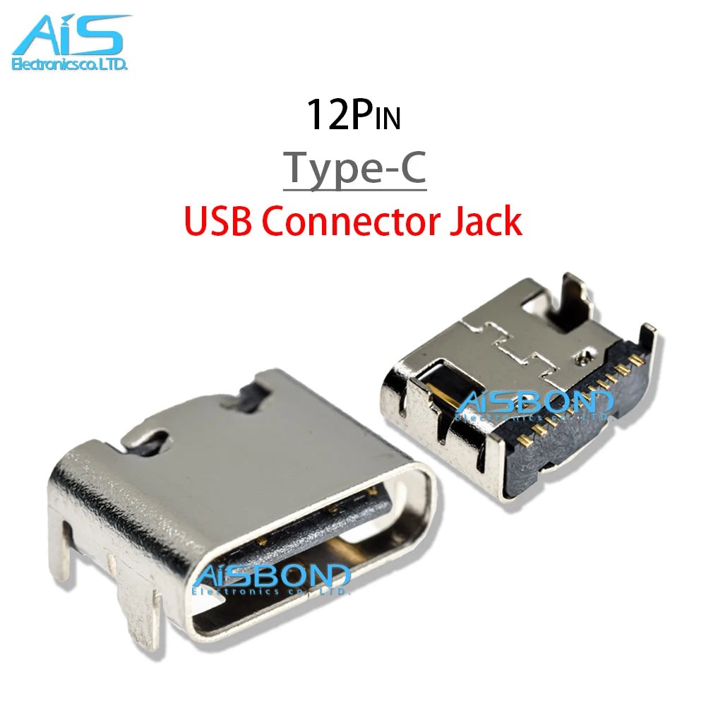 10Pcs/Lot Type-C USB Charging Port Jack socket charger Conne