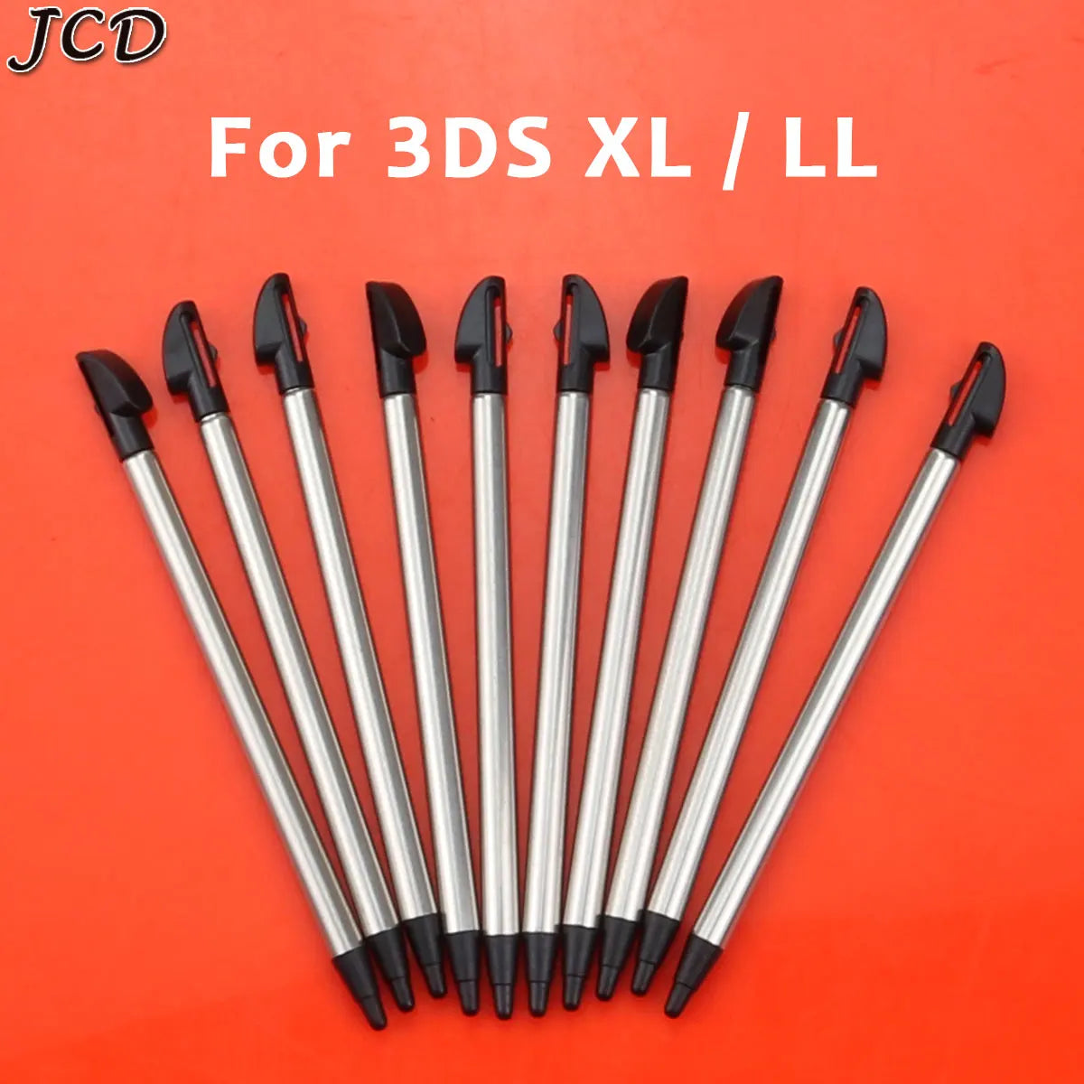 JCD 10PCS Metal Telescopic Stylus Plastic Stylus Touch Screen Pen for 2DS 3DS New 2DS LL XL New 3DS XL LL For NDSL NDSi
