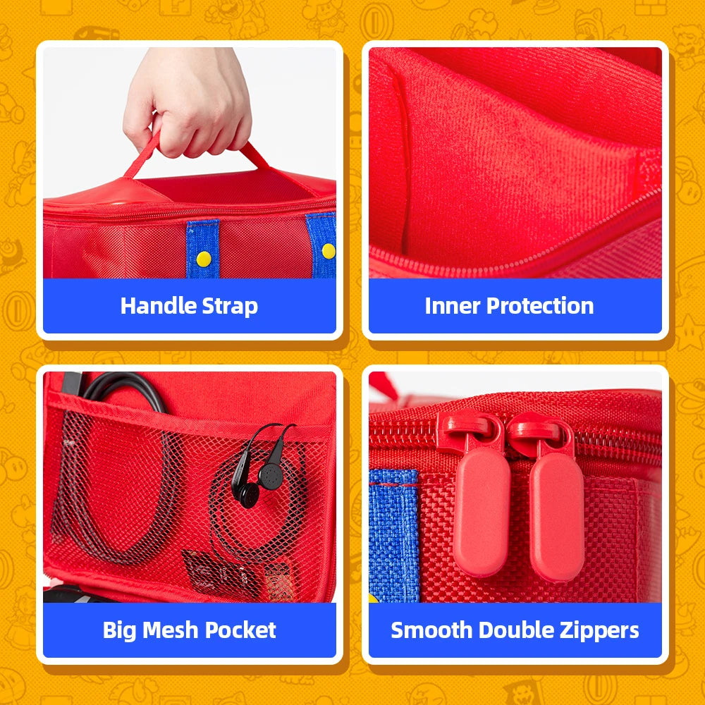 Large Carrying Case for Nintendo Switch OLED Console Pro Con