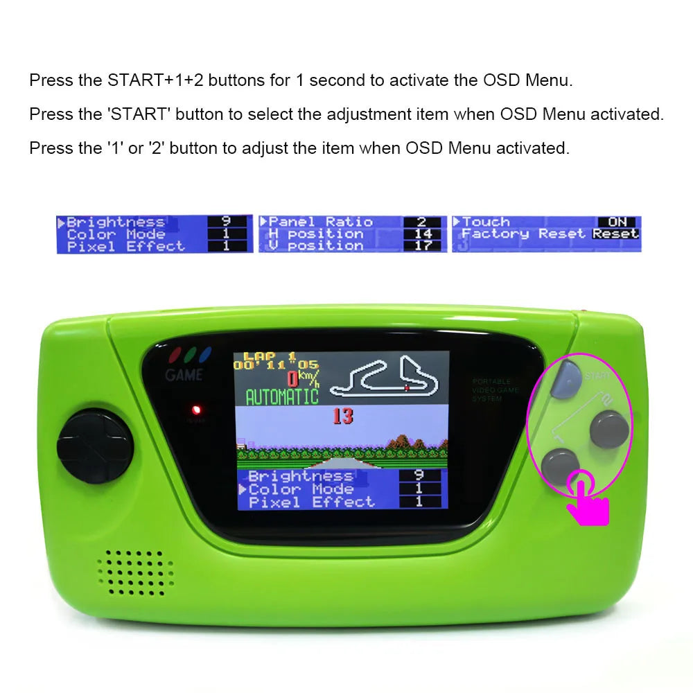 Rechargeable Dual Battery Laminated 3.5 640x480 HD Backlight
