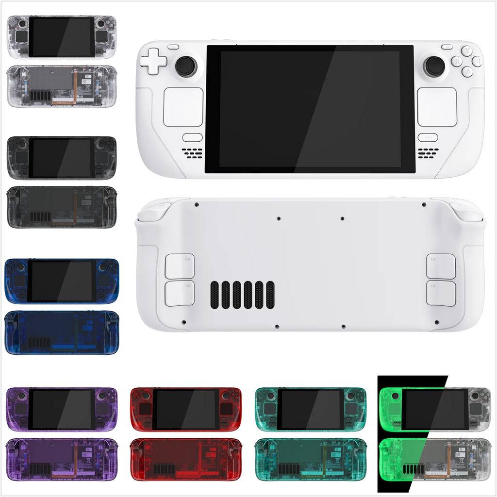 eXtremeRate DIY Replacement Shell for Steam Deck LCD Transpa