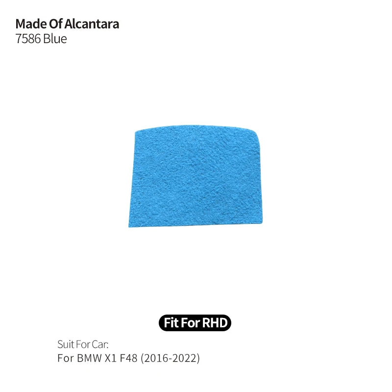 Made of Alcantara For BMW X1 F48 (2016-2022) Center Console Handbrake Button Knob Trim Sticker Car Interior Tuning Accessories