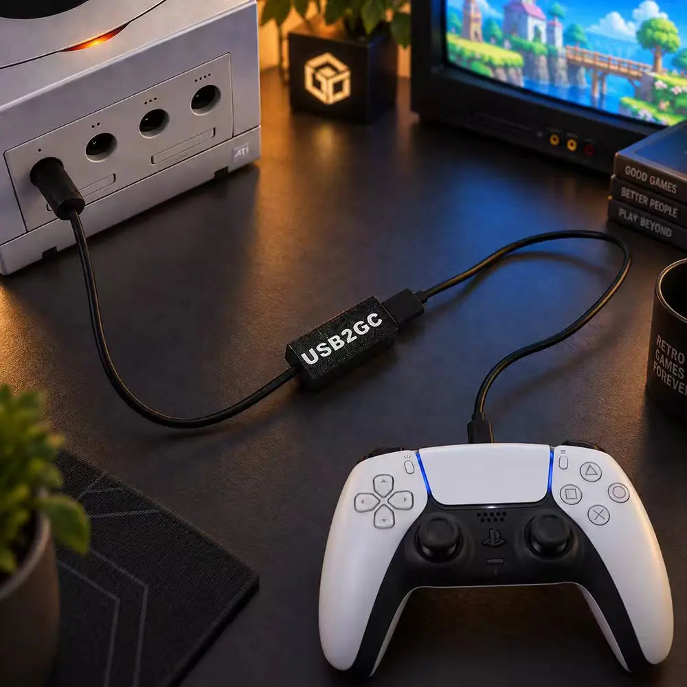 USB2GC USB Controller to NGC Adapter for GameCube Console Co