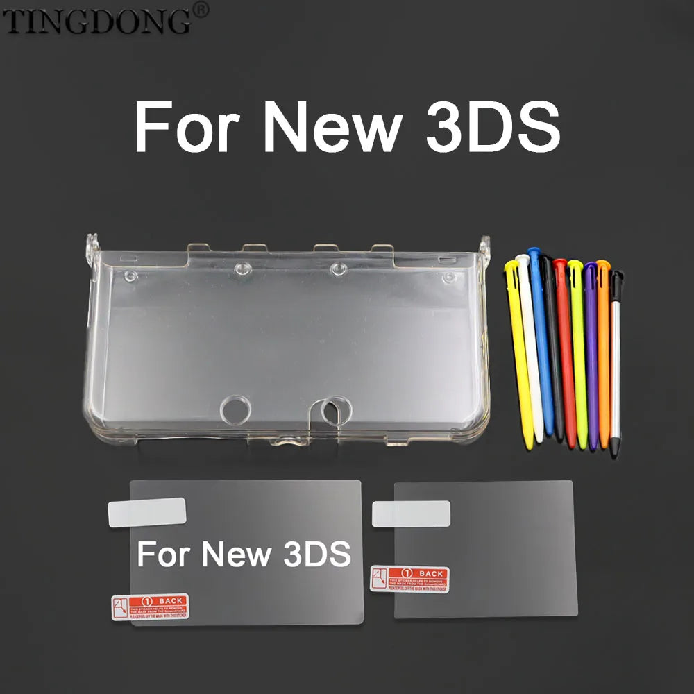 Clear Split Protective Shell Case for New 3DS Transparent Ha