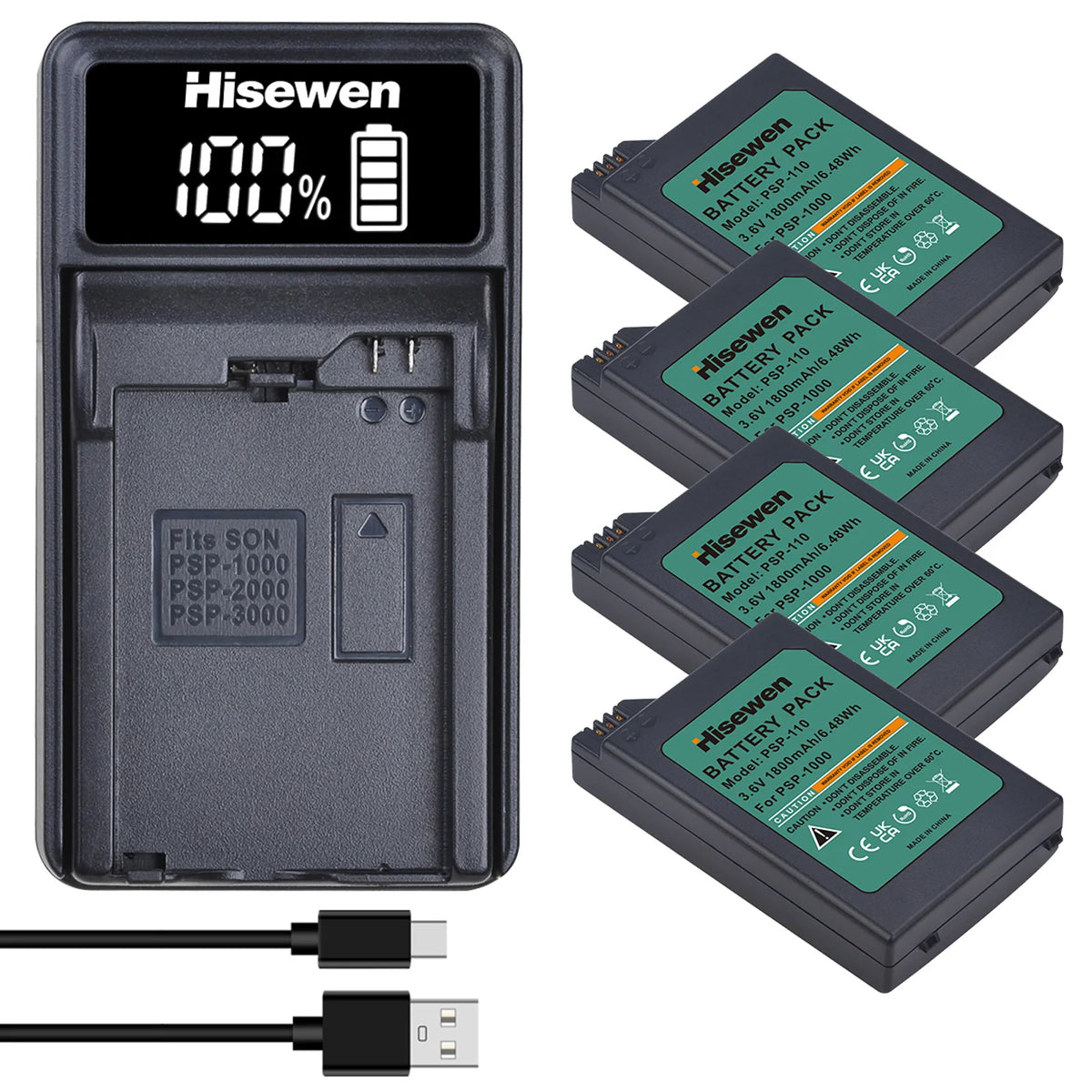 PSP-110 PSP-1005 Replacement Lithium Batteries for Sony Play