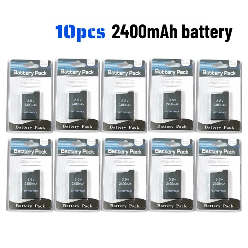 2400/3600mAh Lithium Battery For PSP-2000 PSP-3000 PSP-3004 Slim Game Console Long Lasting Safe Replacement Battery
