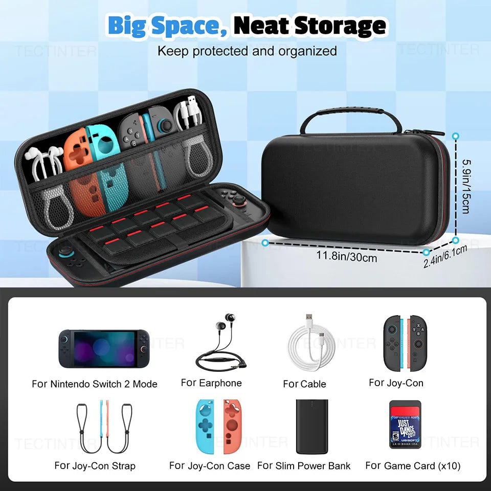 Portable Carrying Case for Nintendo Switch 2 Travel EVA Hard