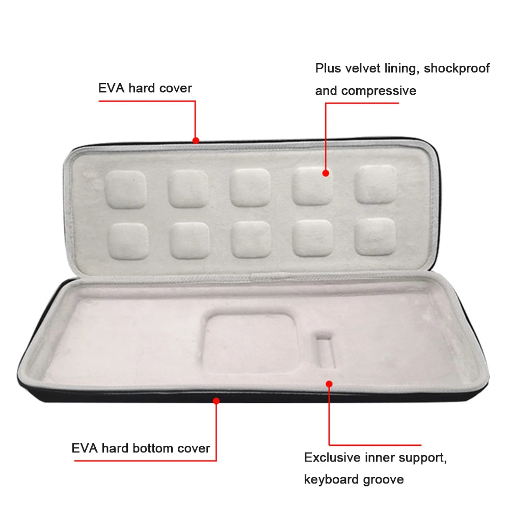 Keyboard Storage for Logitech Carry Case Waterproof EVA Prot
