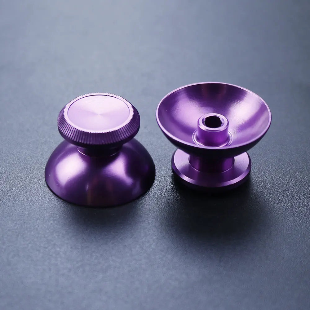 JCD 2pcs Aluminum Metal 3D Analog Joystick Thumb Stick Grip Cap Replacement Buttons For PS4 Slim/Pro/Xbox One Slim Controller