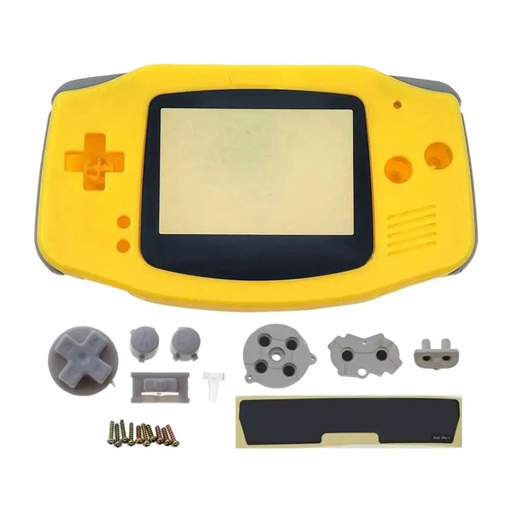 Clear Replacement Shell Full Housing Cover with Buttons Custom For Game Boy GBA Replacement Full Housing Shell Kit DIY Casing