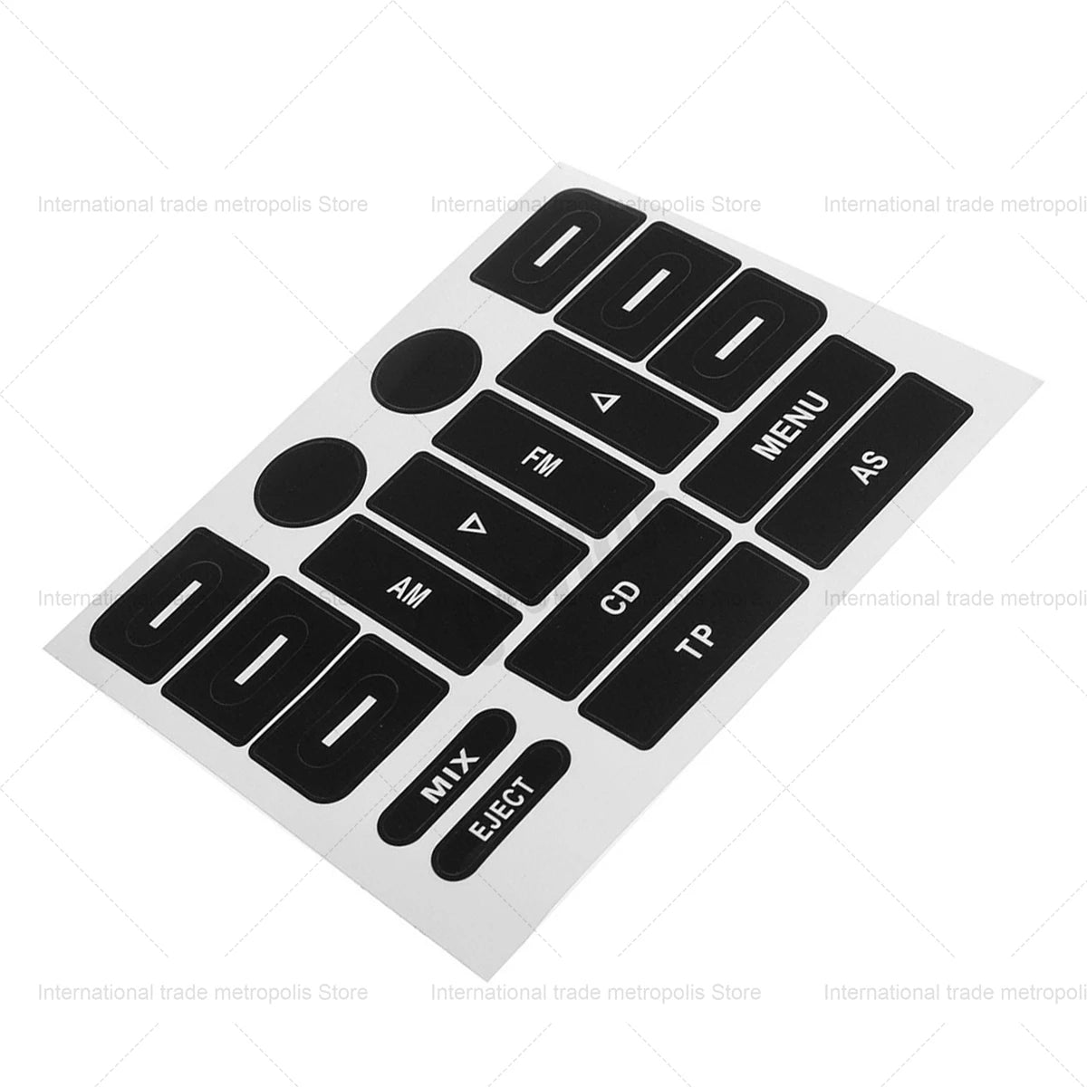 Radio Button Repair Sticker Decals Car FM Radio Button Repai