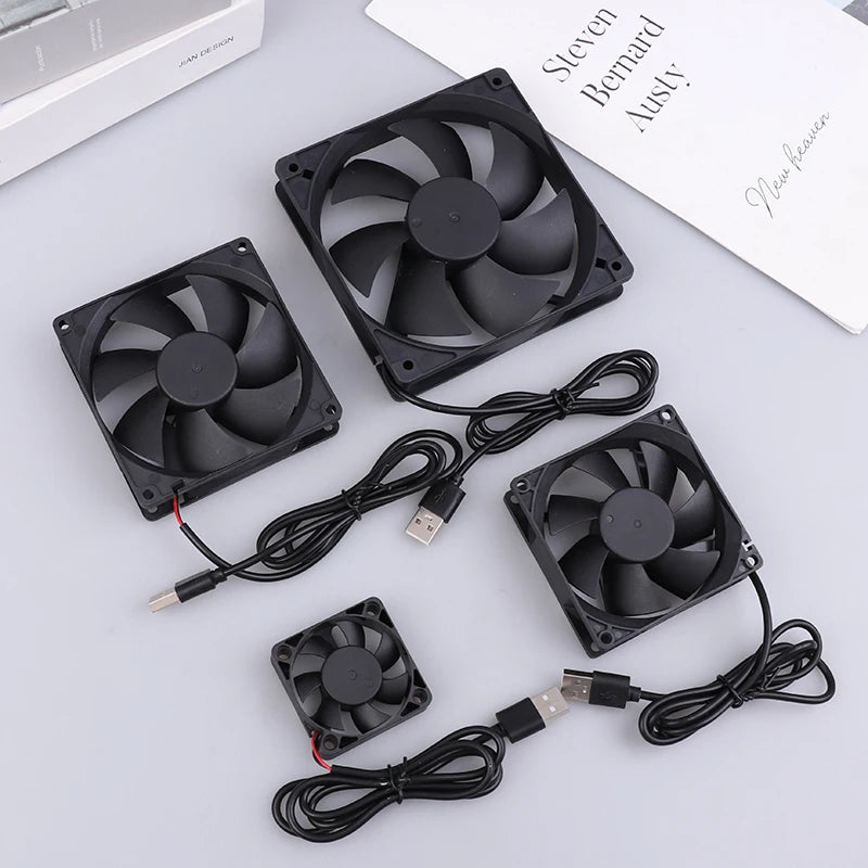 5V Brushless Cooling Fan USB Router Fan Computer Case TV Box