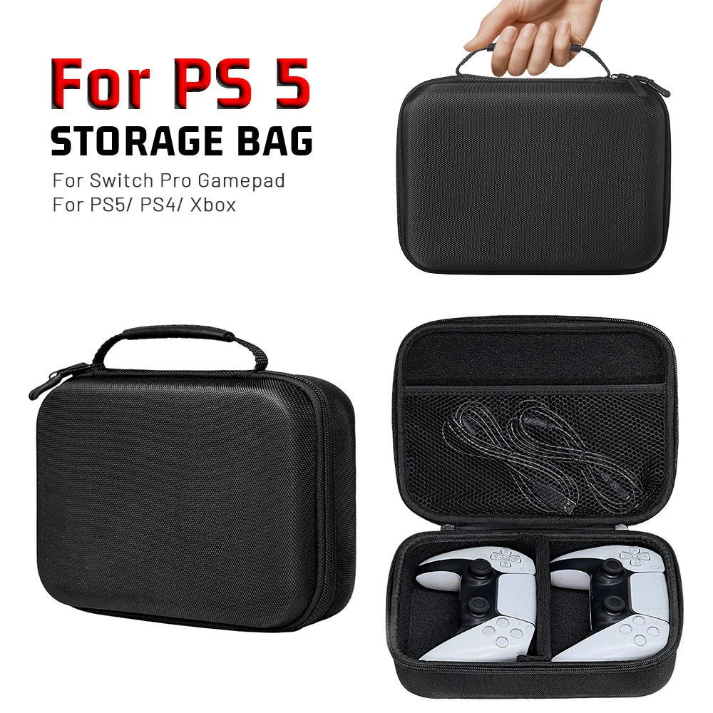 Dual Controller Storage Bag Portable EVA Bag Suitable for PS