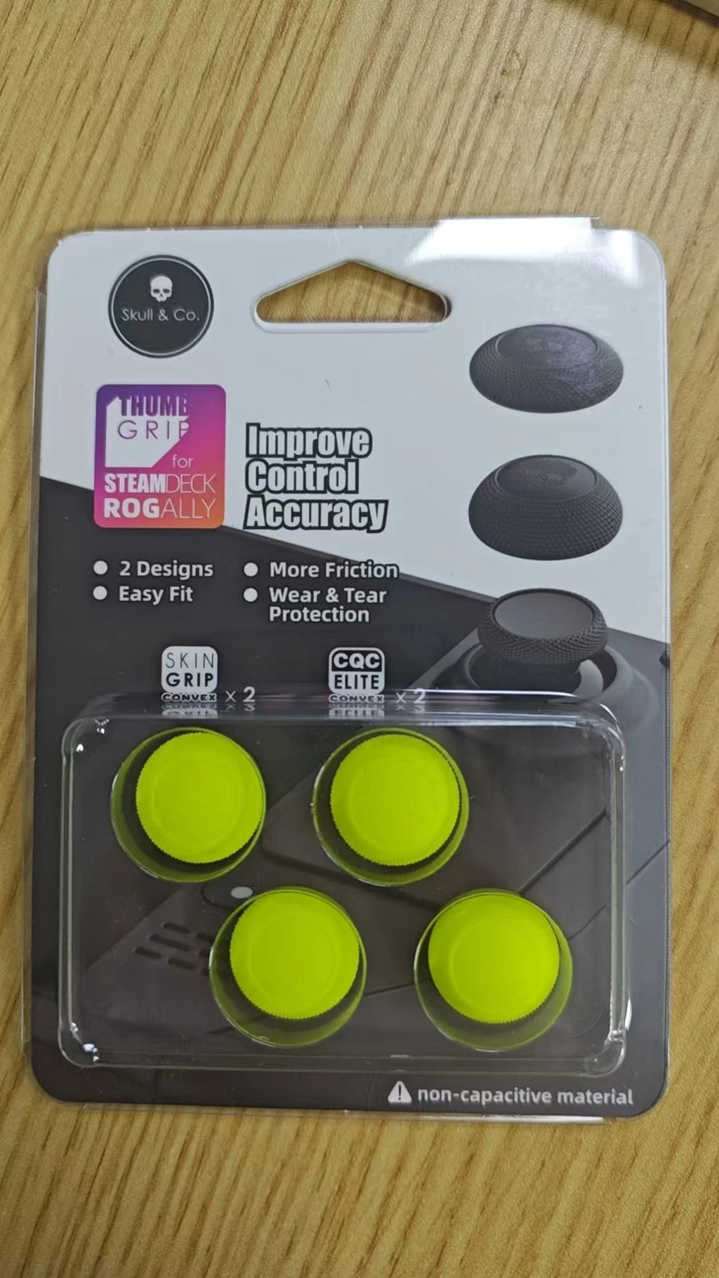 Skull&Co. Thumb Grip Set Caps for Steam Deck/OLED/ROG Ally/X Game Console Accessories 4PCS