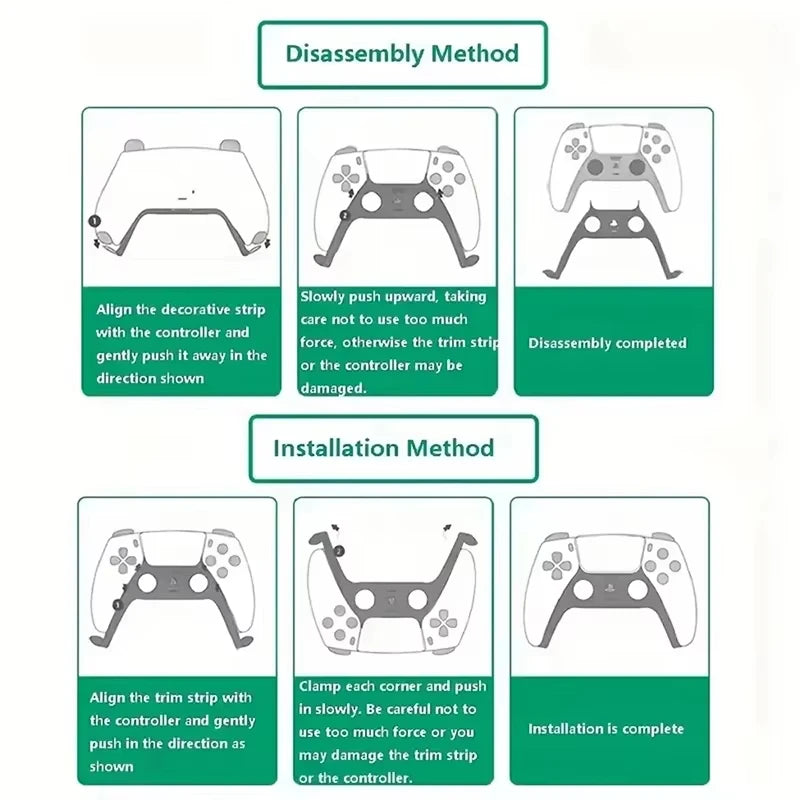 DIY Game Controller Decorative Cover for PS5 Controller Game
