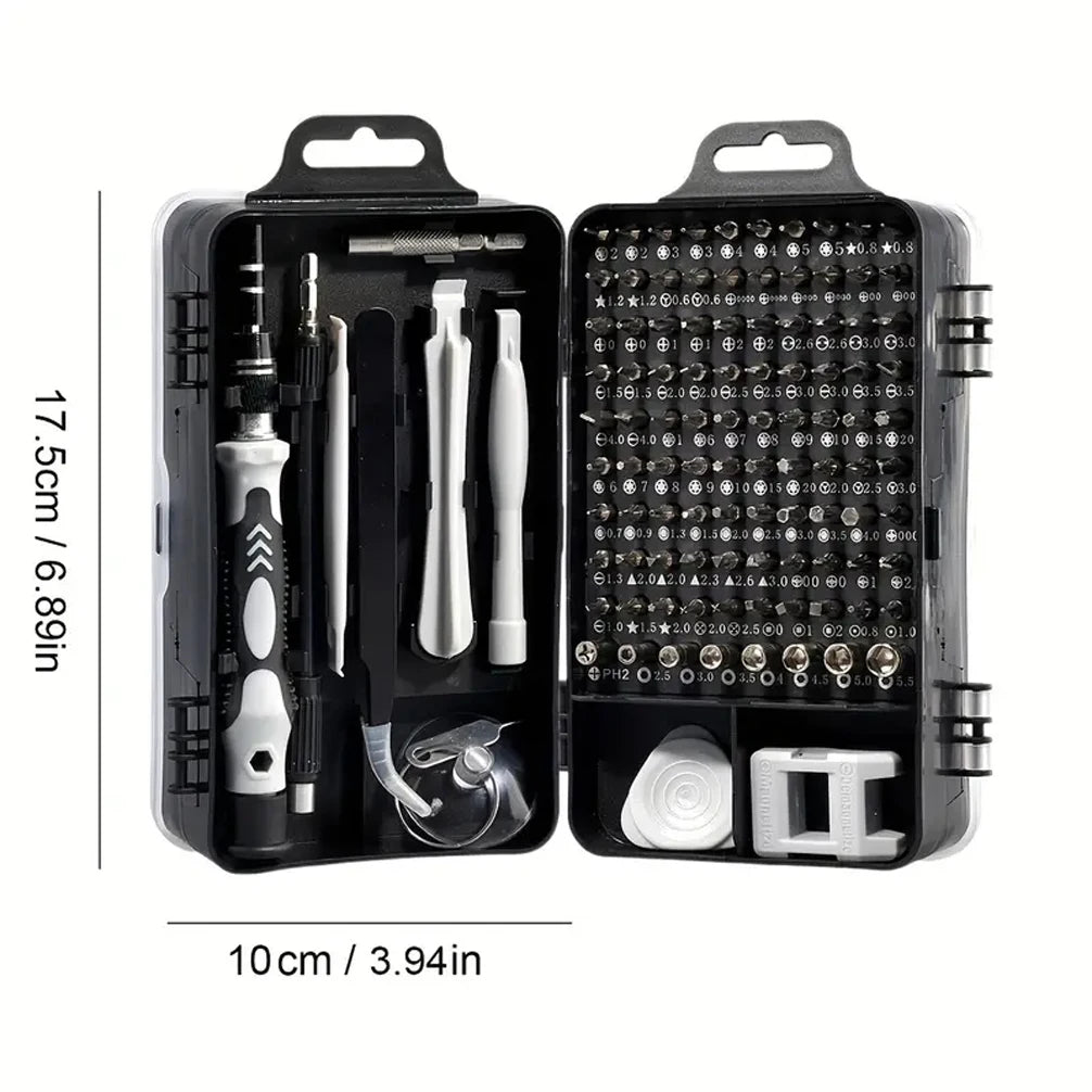 115Pcs Precision Screwdriver Set Electronic Repair Tool Kit 