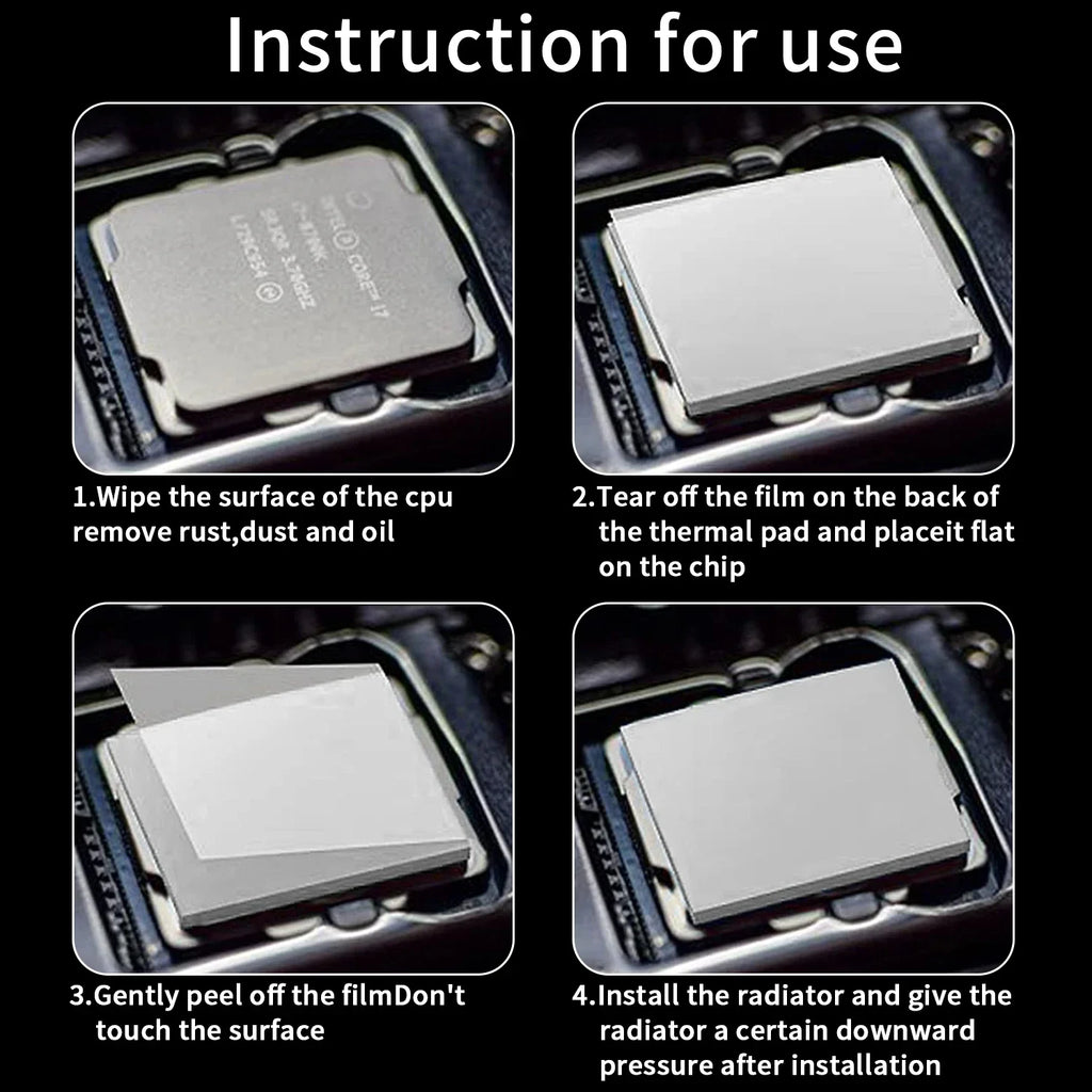 LDPCSJ 24W/Mk Thermal Pad for GPU CPU Radiator Cooling Condu