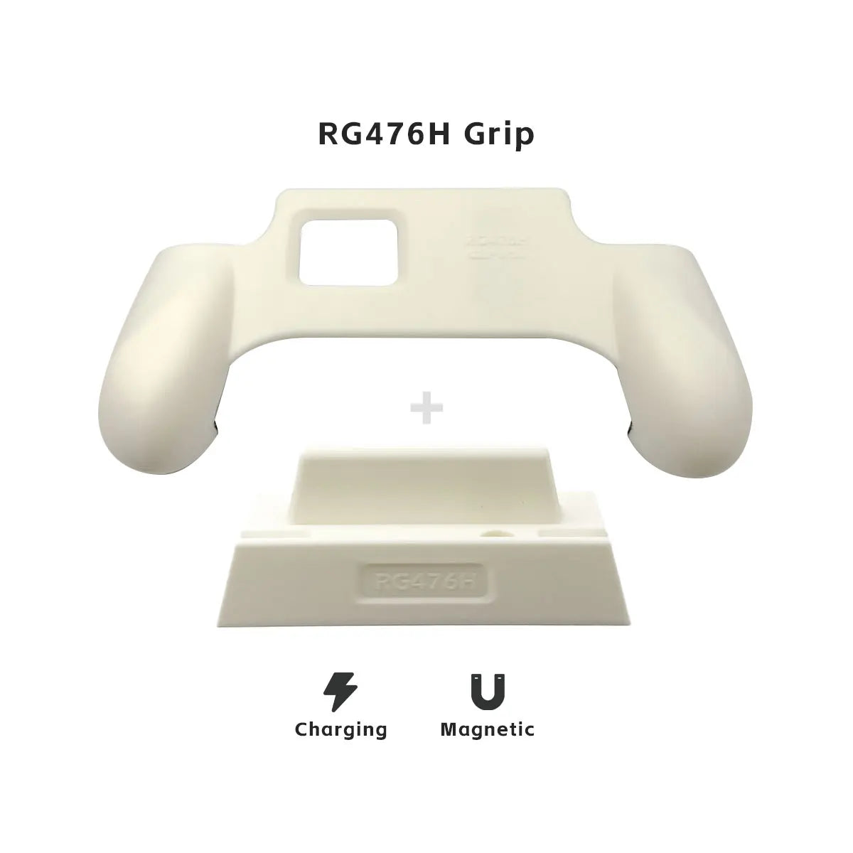 For RG476H Charging Dock And Comfortable Grip 3D Printed Accessories RG 476H Console Grip Display Stand Magnetic Charging Base