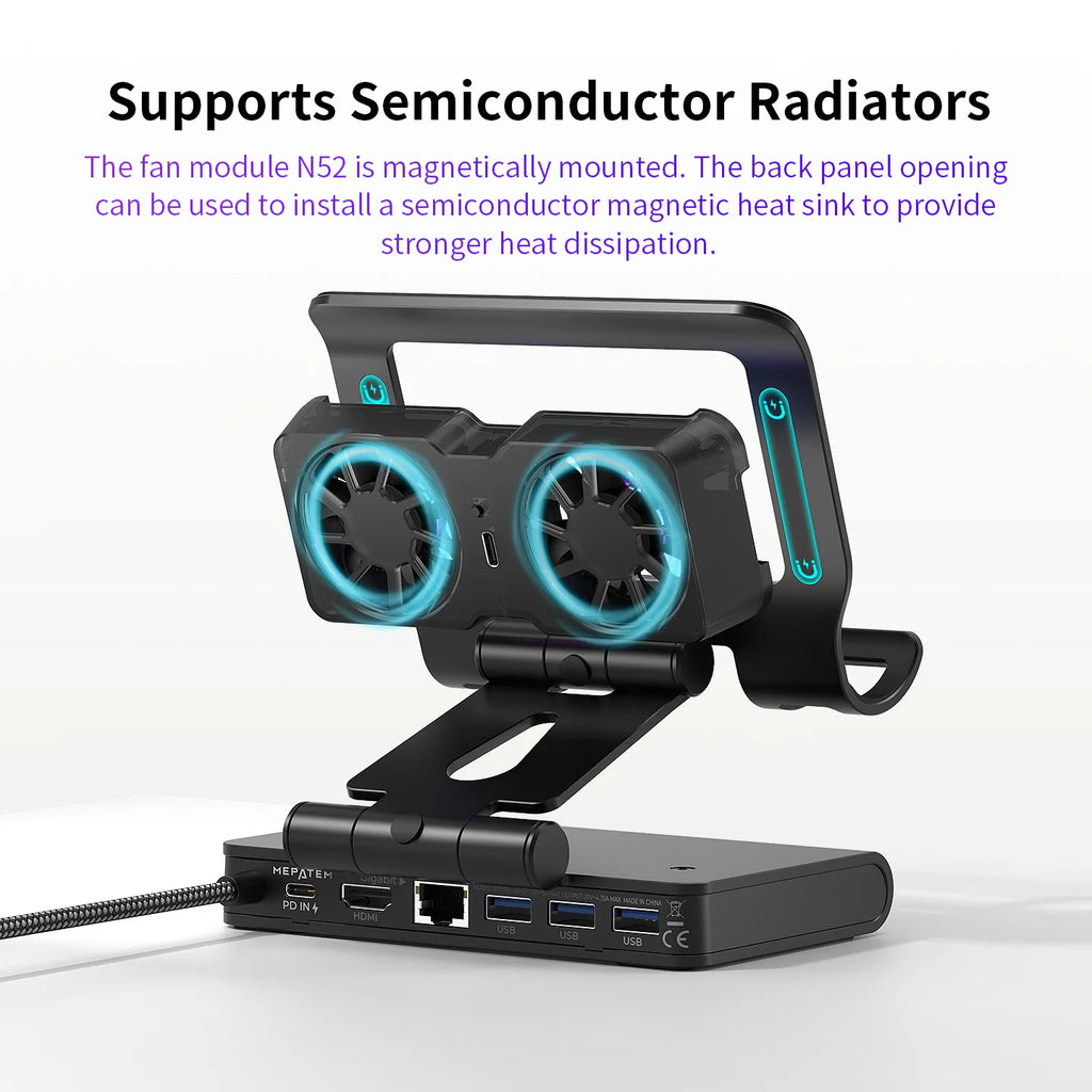 100W Switch 2 Docking Station with Dual Cooling Fan 4K 60Hz 