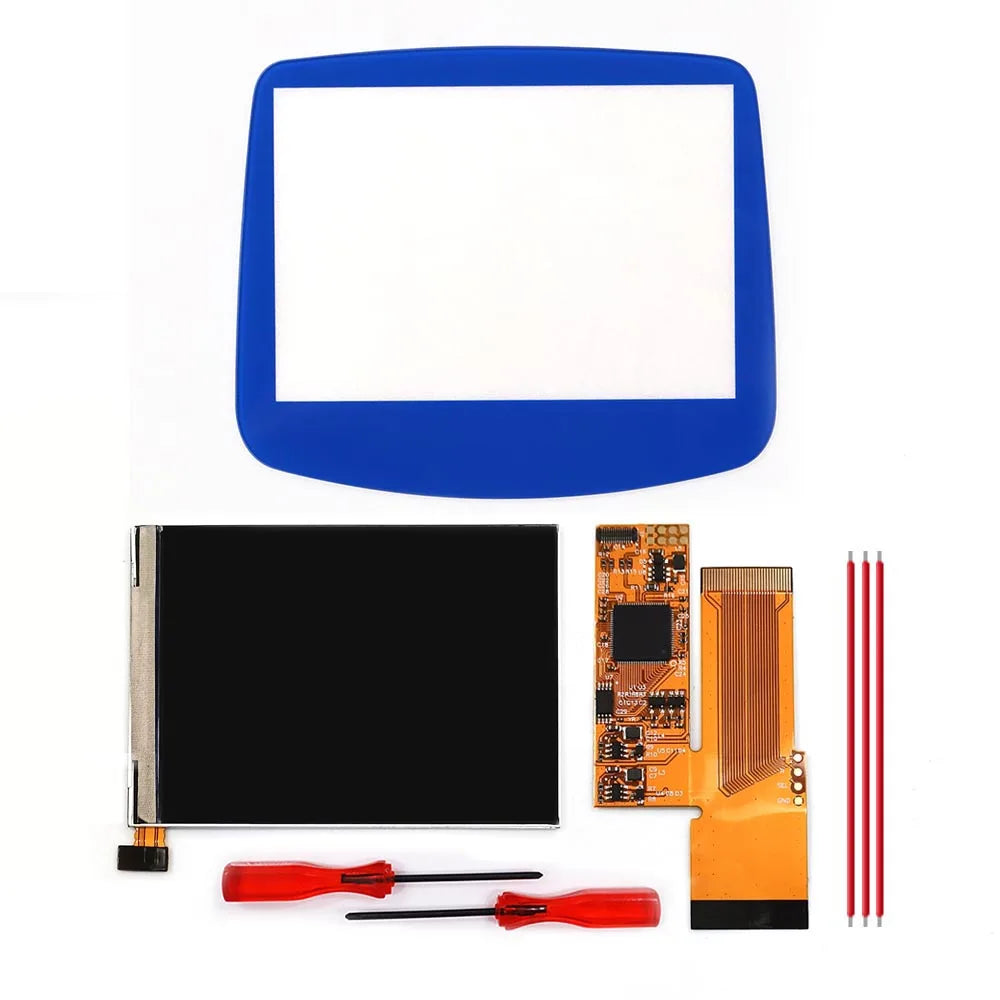HISPEEDIDO For GBA V2 IPS LCD Backlight Kits With Pre-cut Shell 10 Levels High Brightness Adjustment for Game Boy Advance Consol