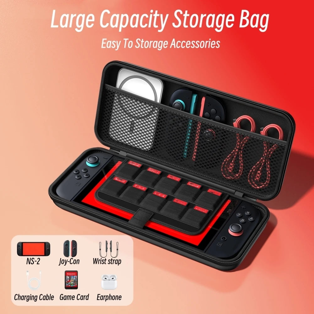Hard Shell Carrying Case Compatible with Switch 2 Portable T