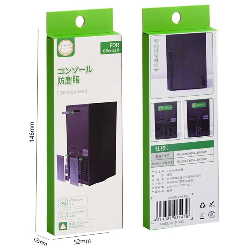 Dust Proof Mesh Filter Jack Stopper Kit Cover For Xbox Serie