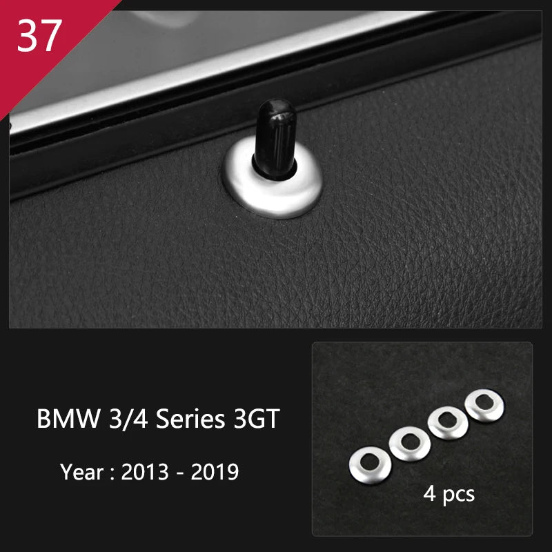 For BMW 3 4 Series 3GT F30 F32 F34 Car Styling interior Gearshift AC CD button Panel Door Armrest Decoration Cover Trim Sticker
