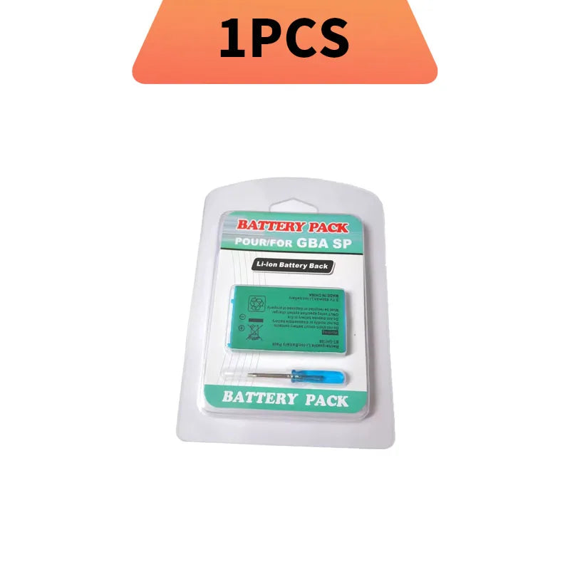 850mAh Rechargeable Battery&Screwdriver Kit For Game GBA SP for Boy Advance / GBA SP Replacement Lithium-ion Battery