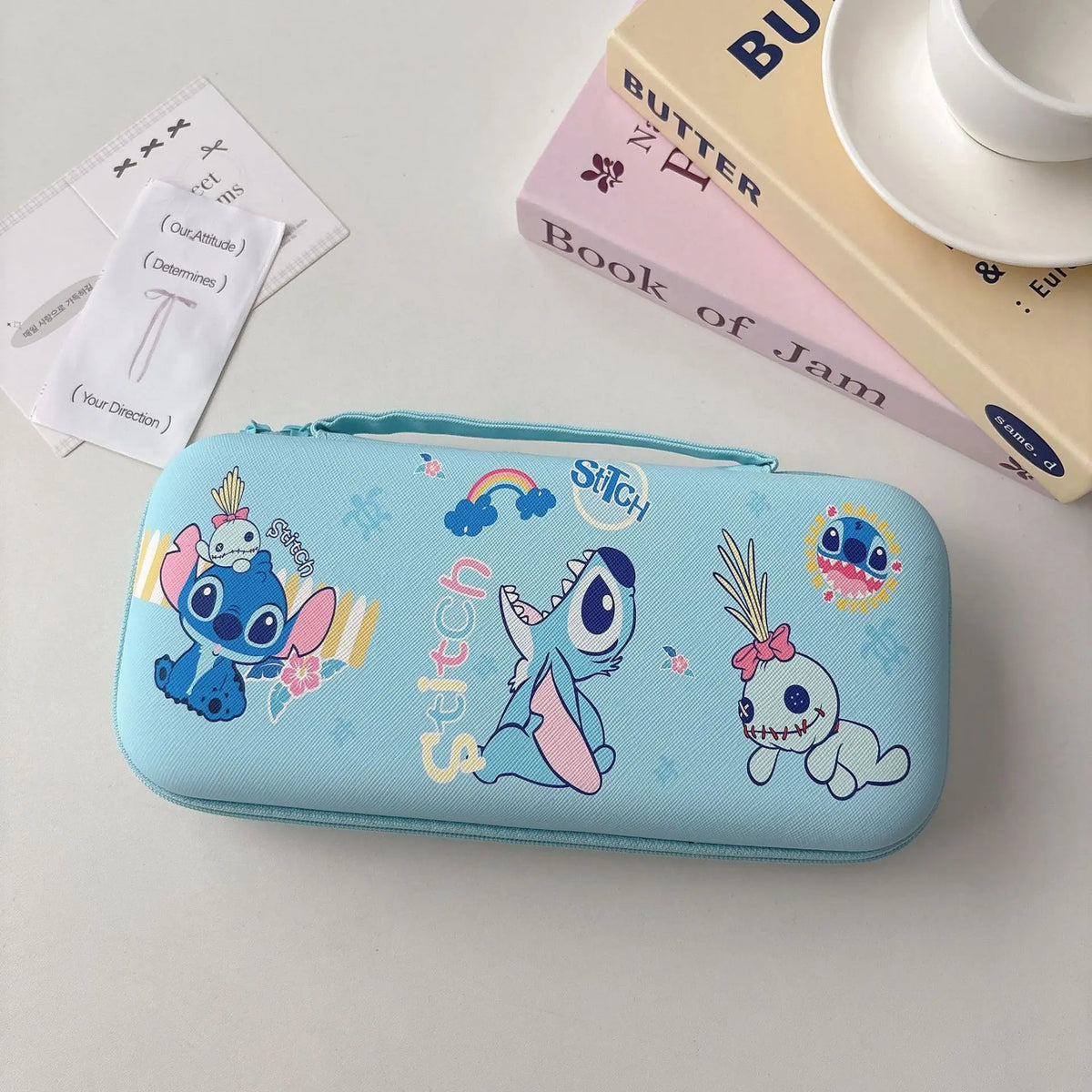 For Nintendo Switch 2 Case PU Handbag with Zipper Handle Ant