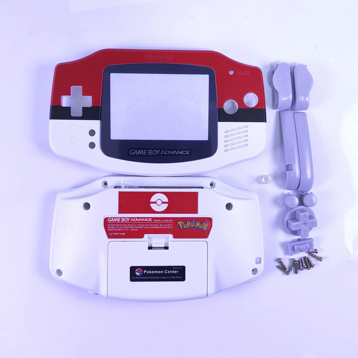 Gba Replacement Shell For Game Boy Advance Zelda The Minish Cap Transparent Game Console Housing Shell With Full Button Kit Gift