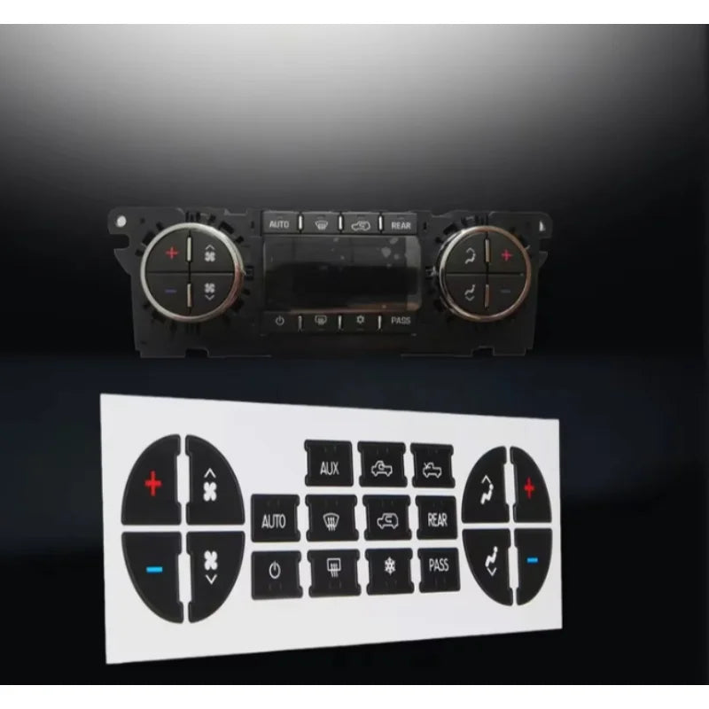 AC Instrument Panel Button Repair Sticker for GMC Avalanche 