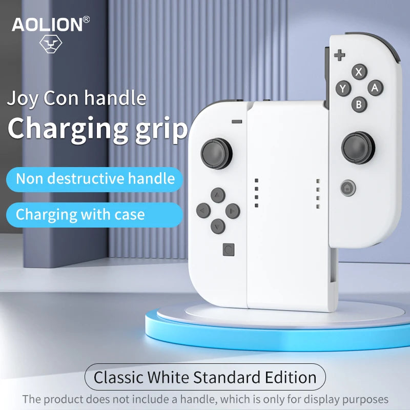 AOLION Portable Switch Joncon Charging Grip 3400mAh Extended Battery Life Accessory for Ninten-do OLED Stylish Gaming Controller