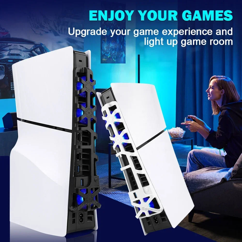NEW Cooler Fan for PS5 Slim Console 1100RPM Game Console Rea