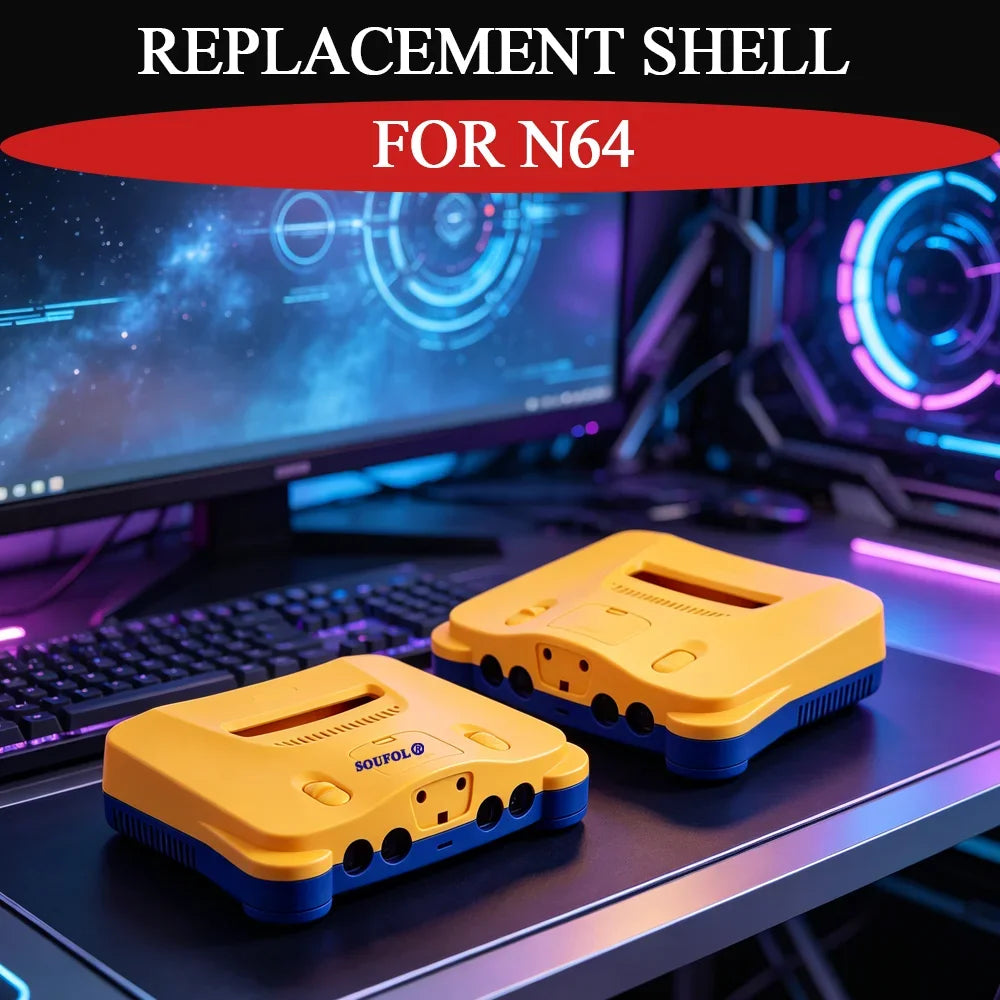 10 Colors Durable Full Housing Translucent Box For N64 Repla