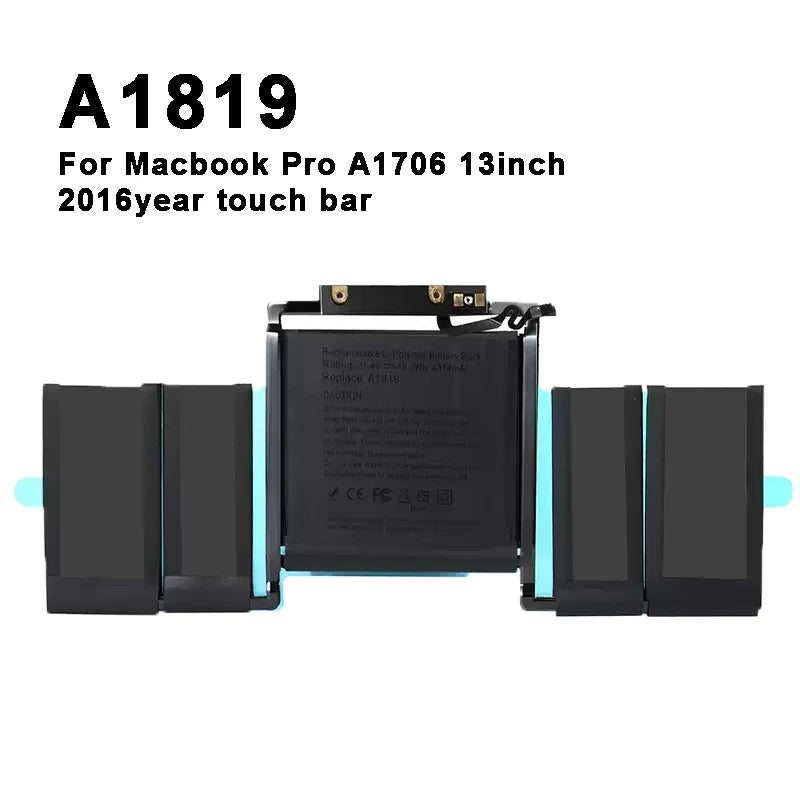DXT New Laptop Battery For Macbook Pro 13 A1502 A1706 A1989 A2251 A2159 A2289 A2338 A2251 15 A1707 A1582 A1493 A1820 A1819