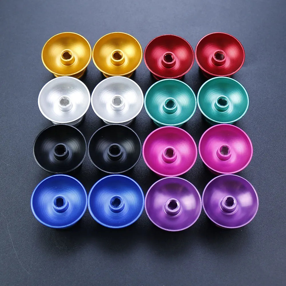 JCD 2pcs Aluminum Metal 3D Analog Joystick Thumb Stick Grip 
