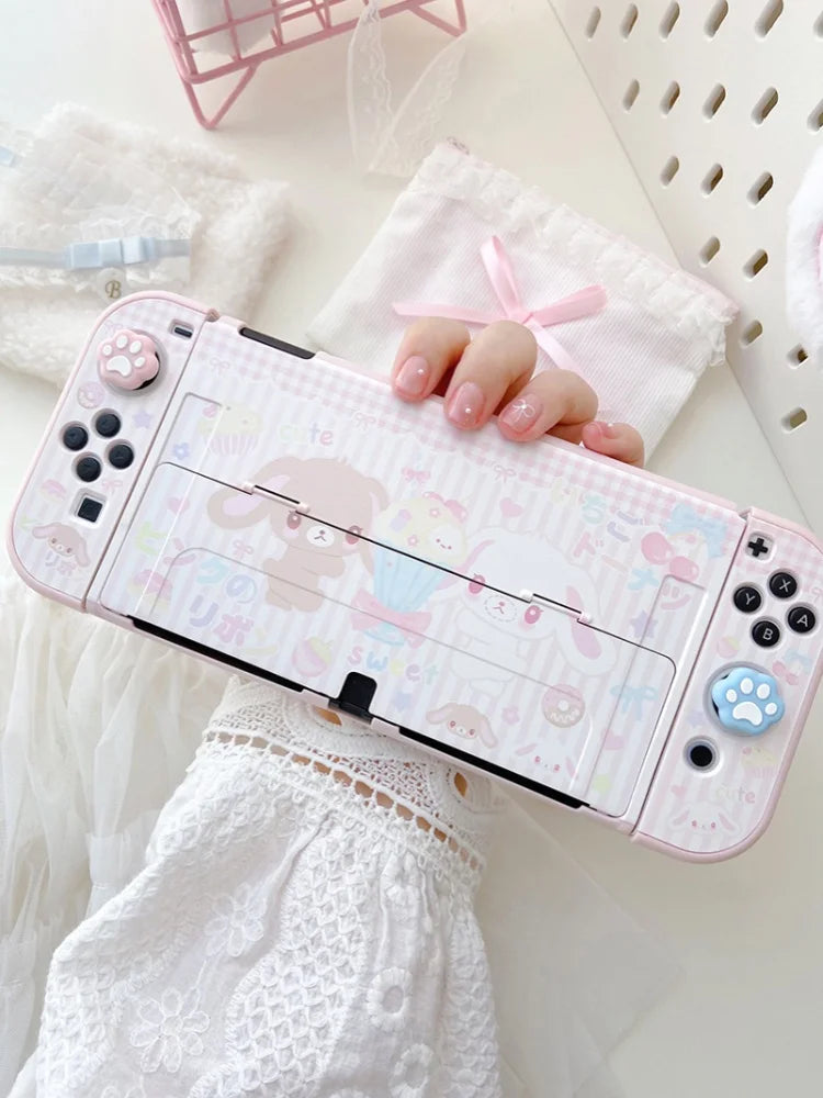 Original Design Girl Heart Dessert Rabbit Cute Switch Protec