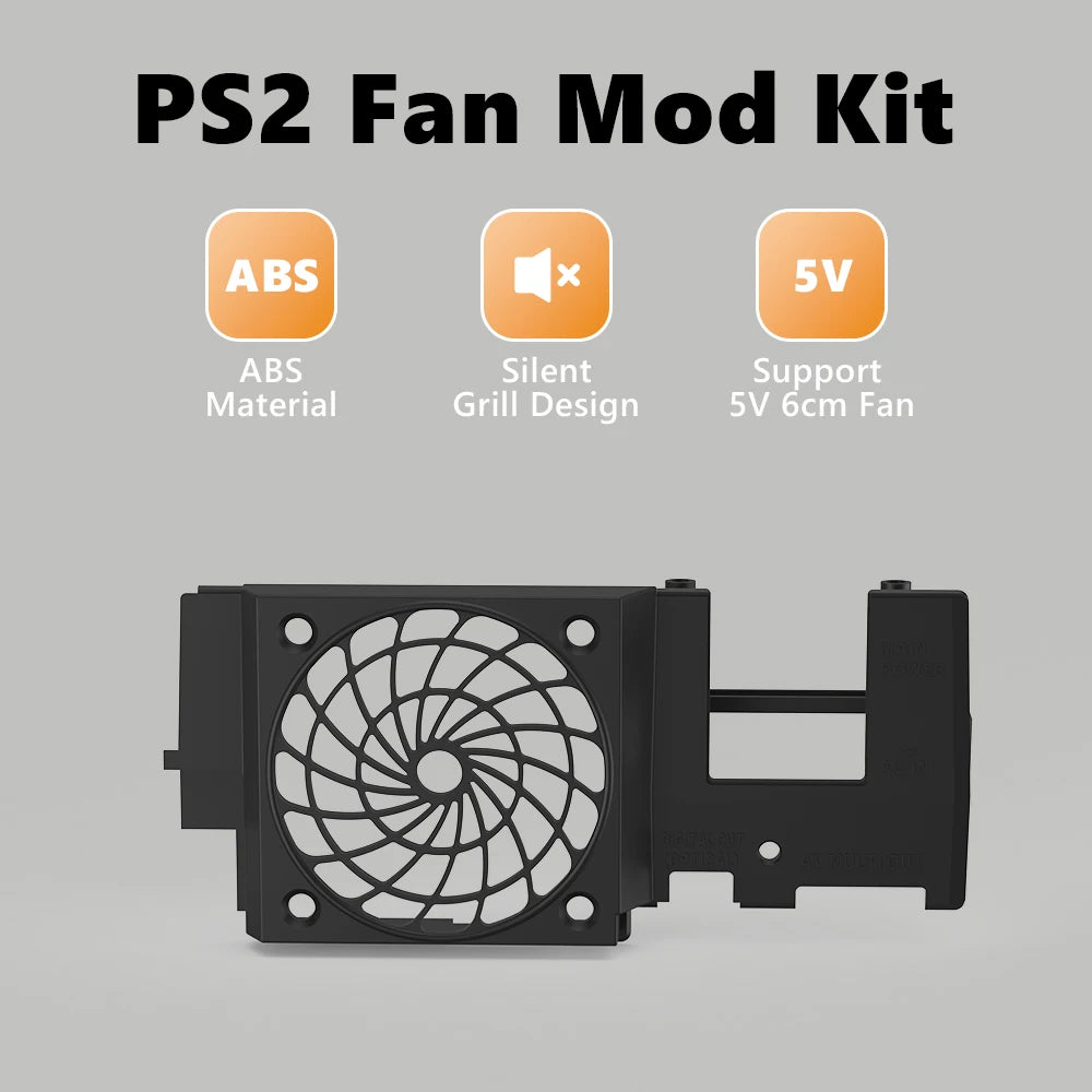 TicKnot 5V Silent Upgrade Fan Bracket For Playstation2 Fat C