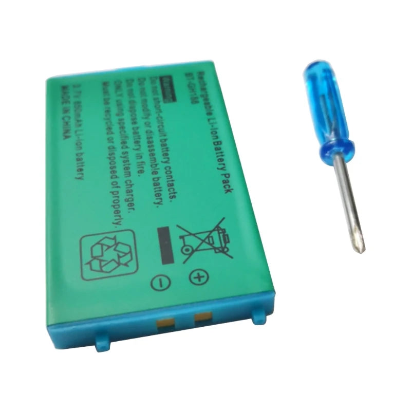 850mAh 3.7V Li-ion Battery with Screwdriver For Nintendo GBA