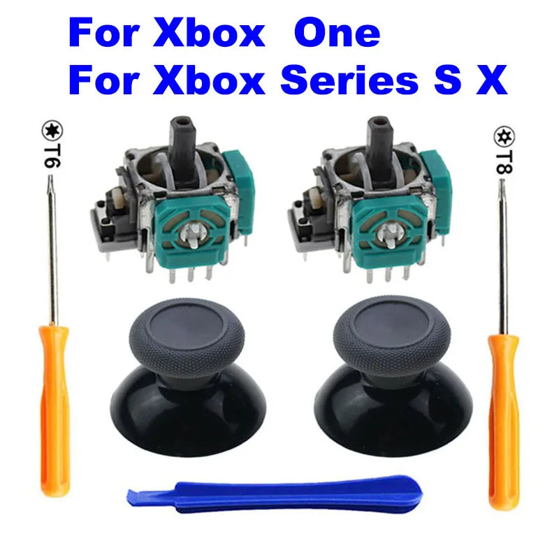 2 PCS 3D Analog Joystick Stick Sensor Module Potentiometers & ThumbStick for XBox One S X Series Controller