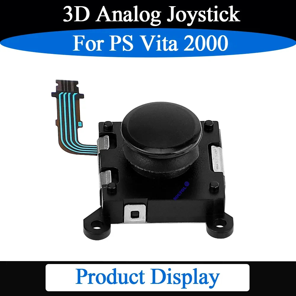 High Quality 1/2/5/8/10PCS For PS Vita 2000 Black/White 3D Analog Stick Rocker Thumb Stick For PSV2000 Accessory Replace Parts
