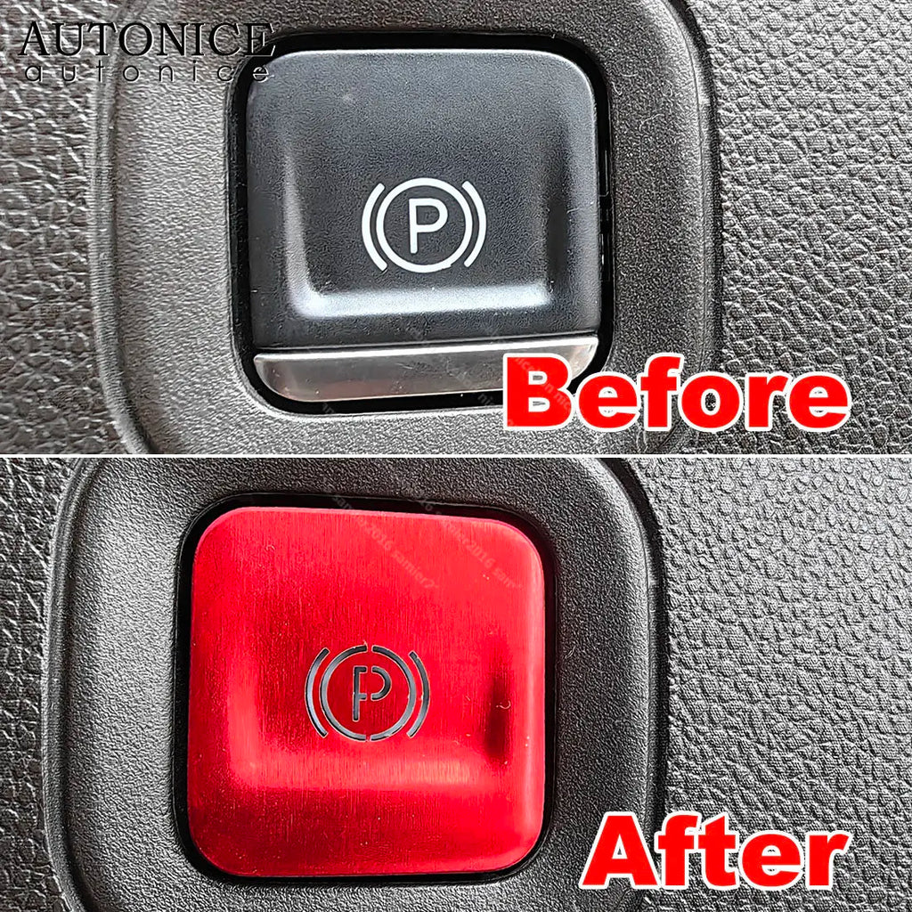 Electronic Parking Brake Button Ring Trim Fit for Chevy Silv