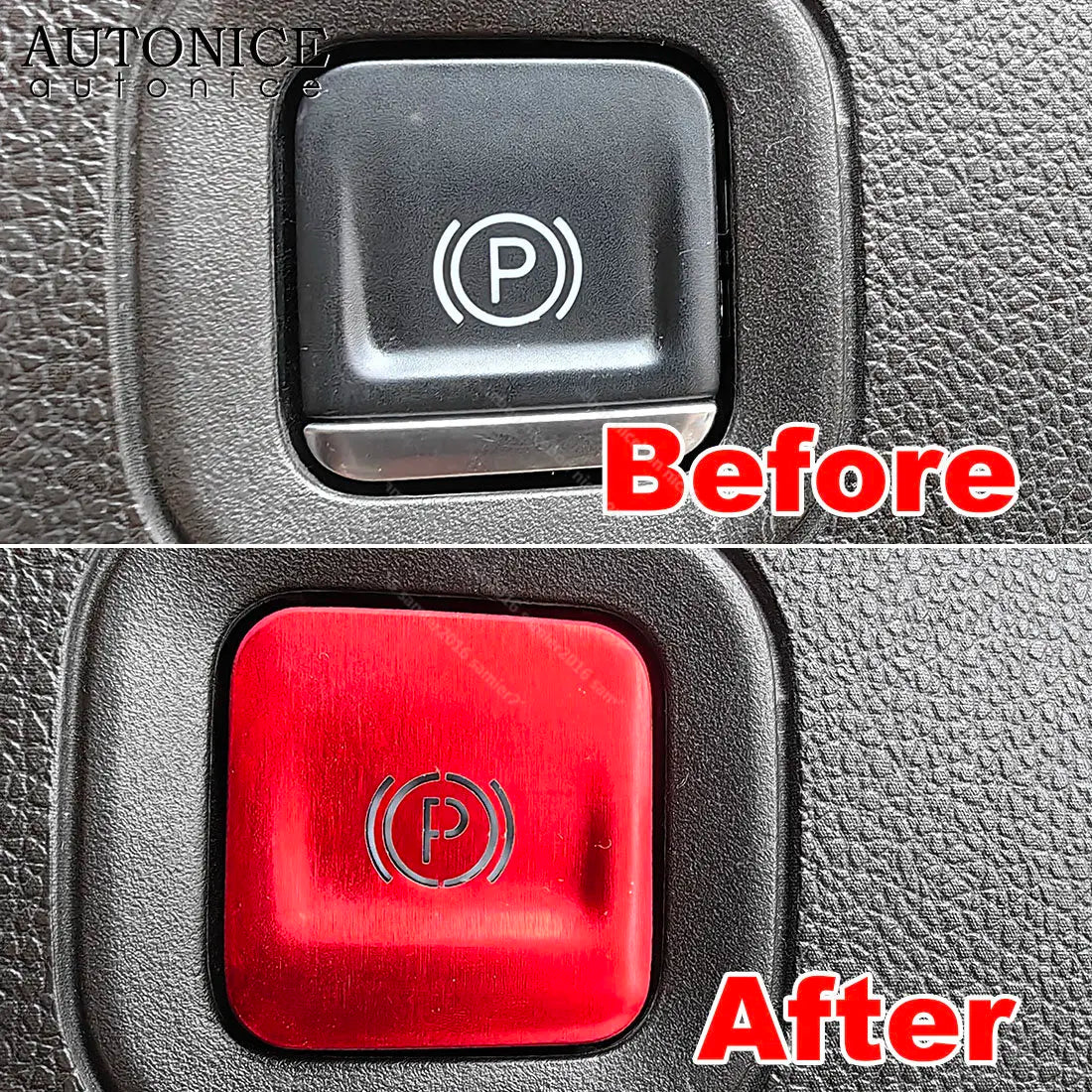 Electronic Parking Brake Button Ring Trim Fit for Chevy Silv