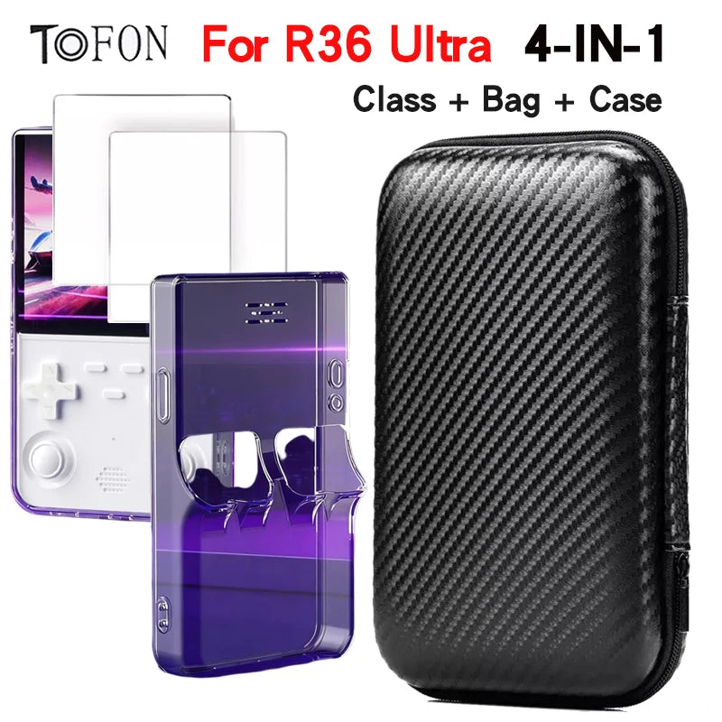 TOFON Transparent protective case For R36 Ultra game console