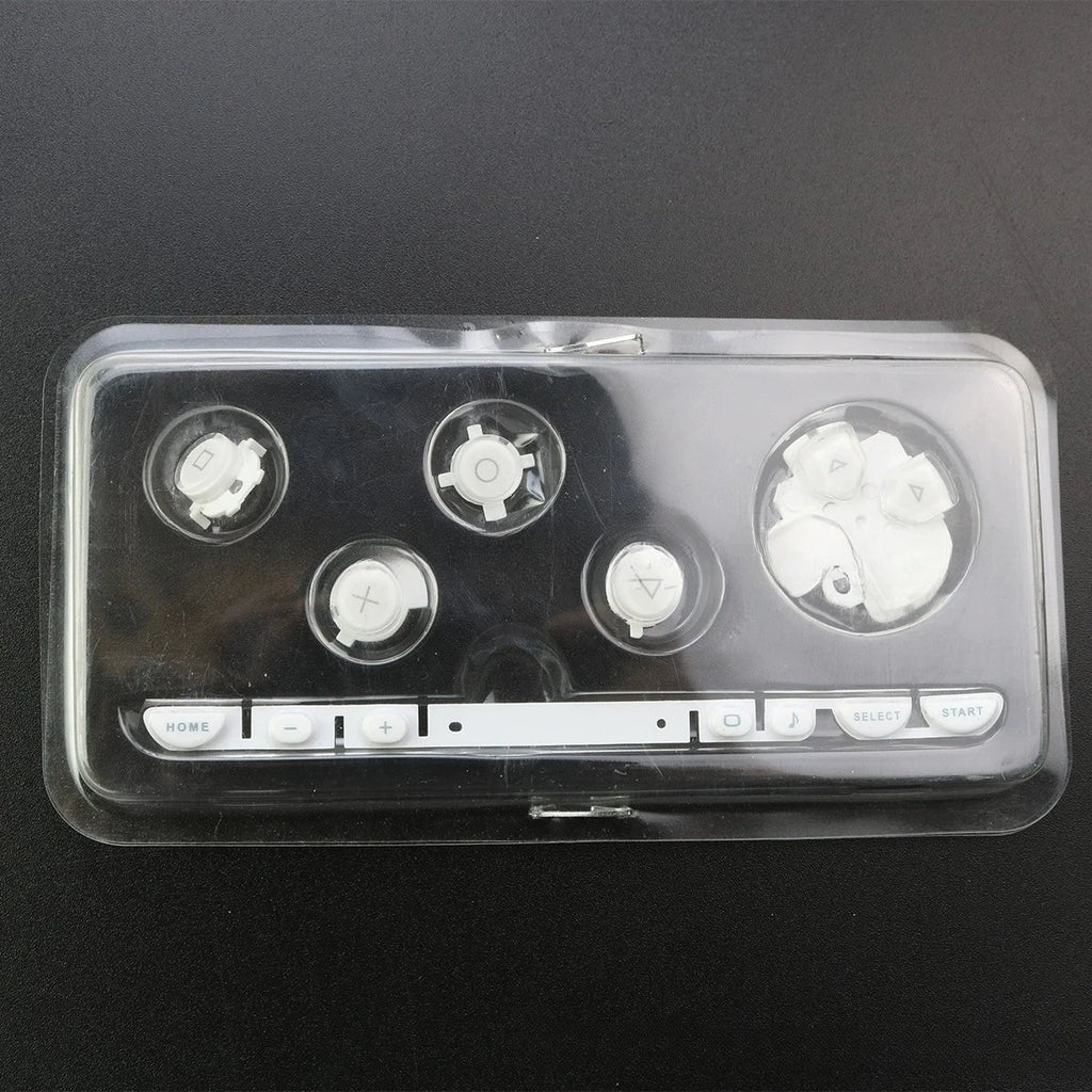1 Set Left Right ABXY Select Start Home Button Kit D PAD Volume Key Replacement for PSP1000 Game Console Repair Parts